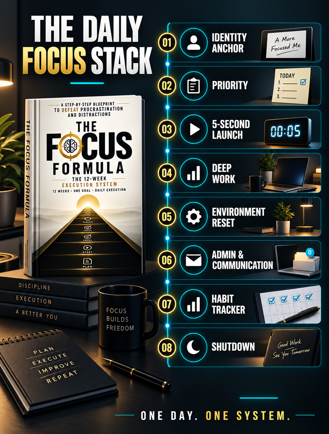 The Daily Focus Stack Steps